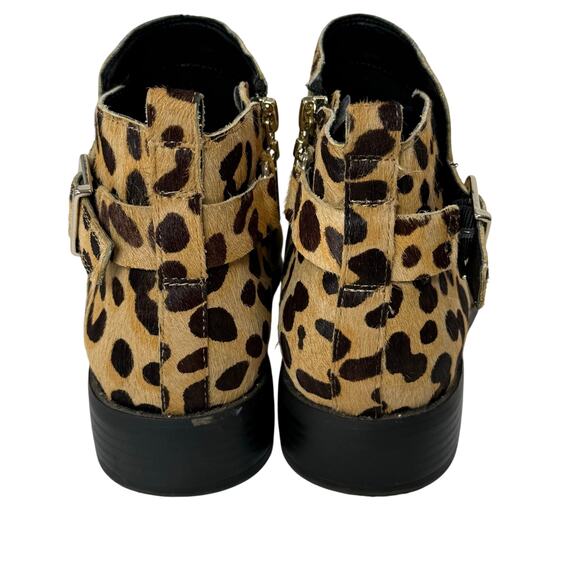 Steve Madden Chayse Leopard Calf Hair Ankle Boots Women’s Size 7 - Picture 4 of 9